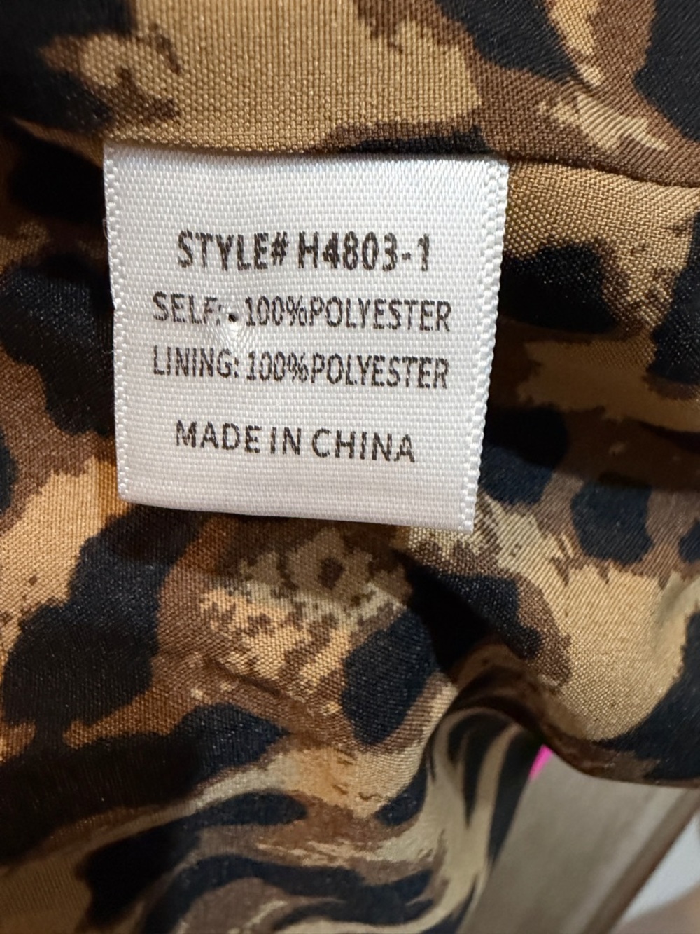 JODIFL Hot Pink Blazer with Leopard Cuff Accent - Picture 16 of 16